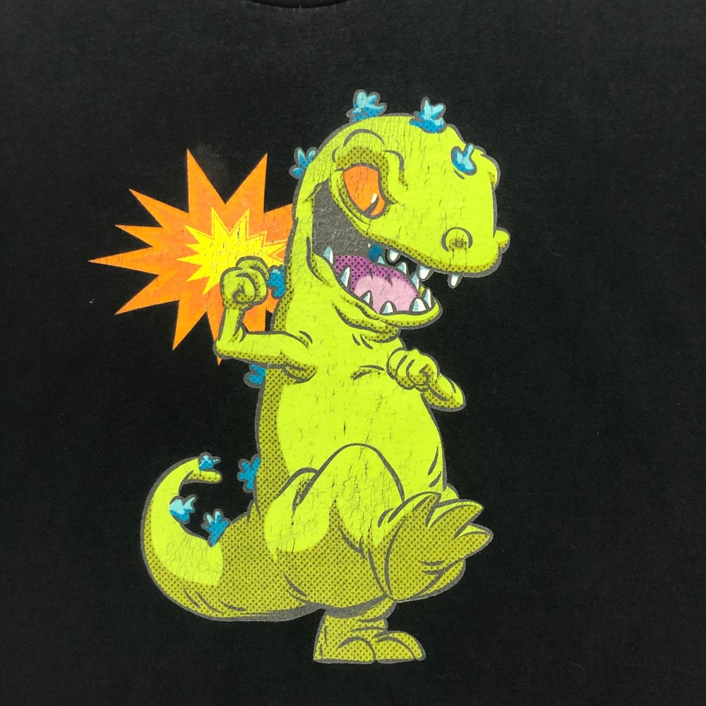Rugrats Reptar T Shirt XL Black Nickelodeon Cartoon Graphic Tee 2019